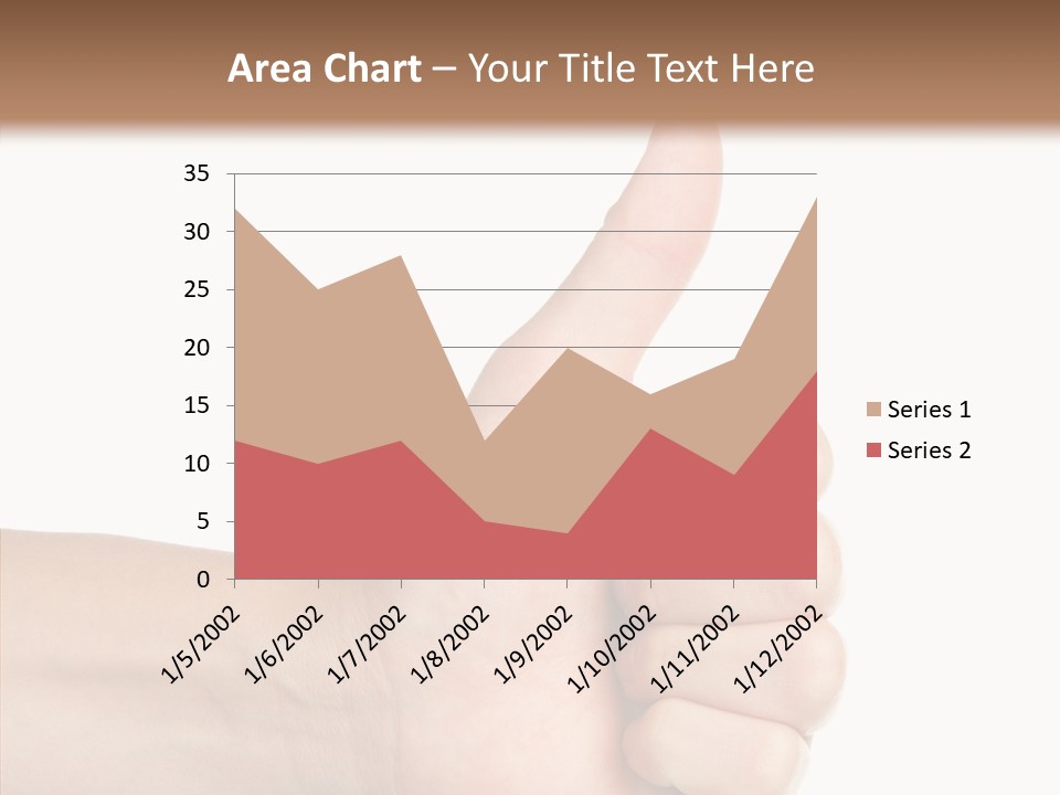 Hand Success Middle PowerPoint Template