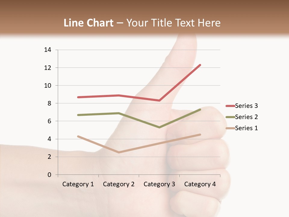 Hand Success Middle PowerPoint Template