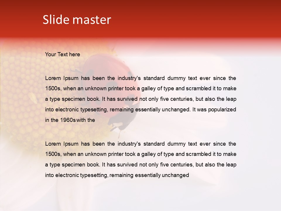 Daisy Red Zoology PowerPoint Template