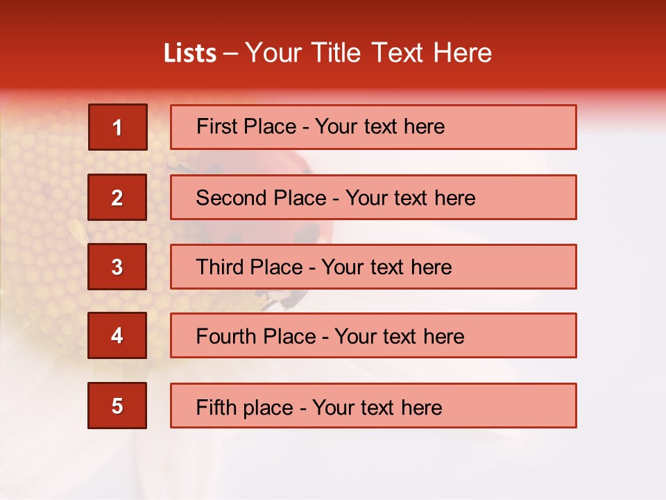 Daisy Red Zoology PowerPoint Template