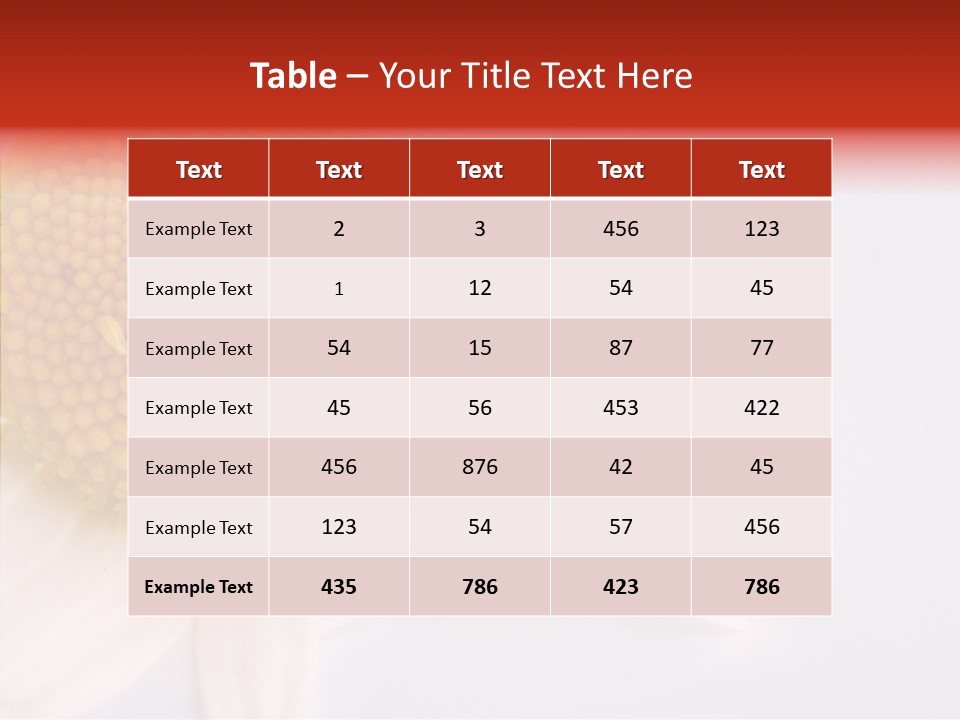 Daisy Red Zoology PowerPoint Template