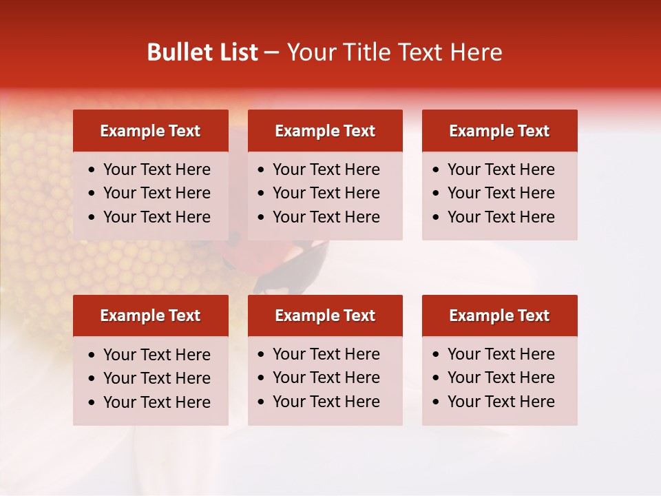 Daisy Red Zoology PowerPoint Template