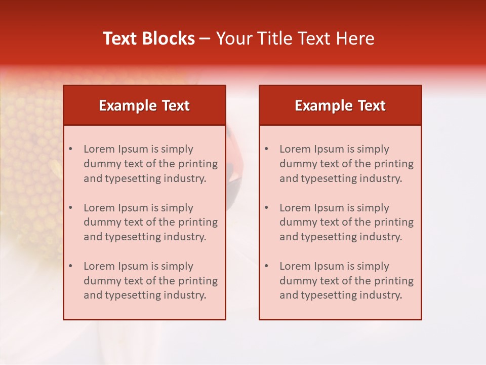 Daisy Red Zoology PowerPoint Template