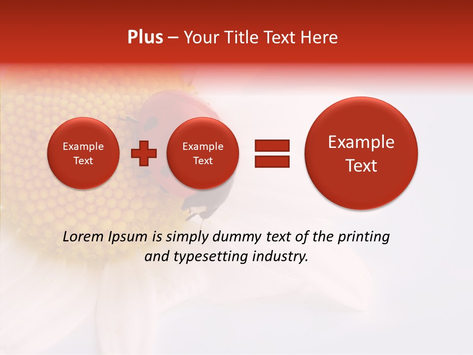 Daisy Red Zoology PowerPoint Template