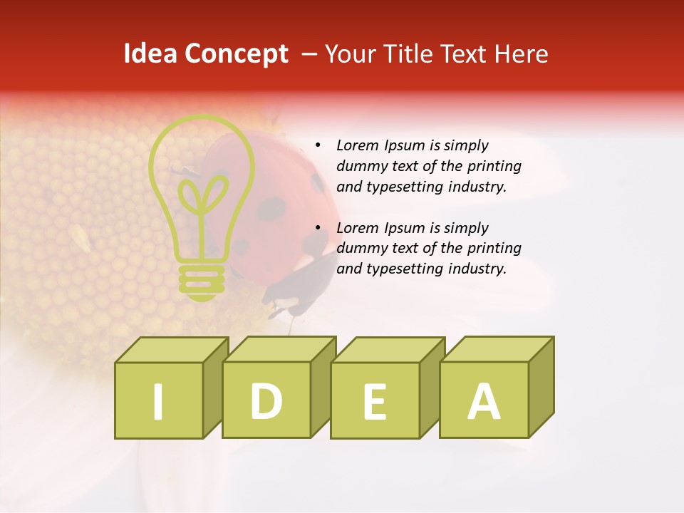 Daisy Red Zoology PowerPoint Template