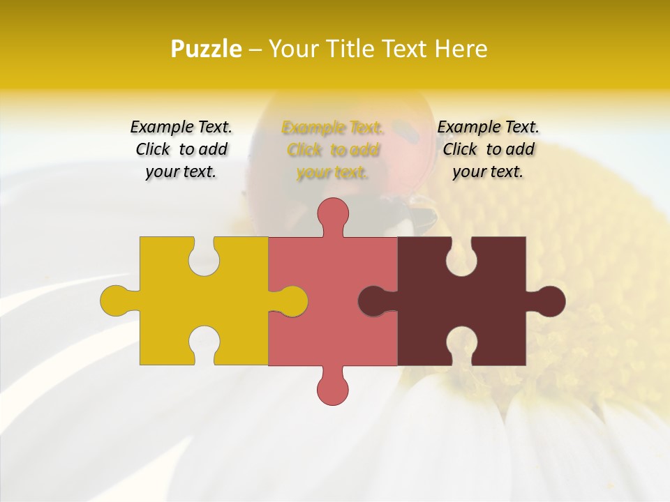 Blossom Background Insect PowerPoint Template