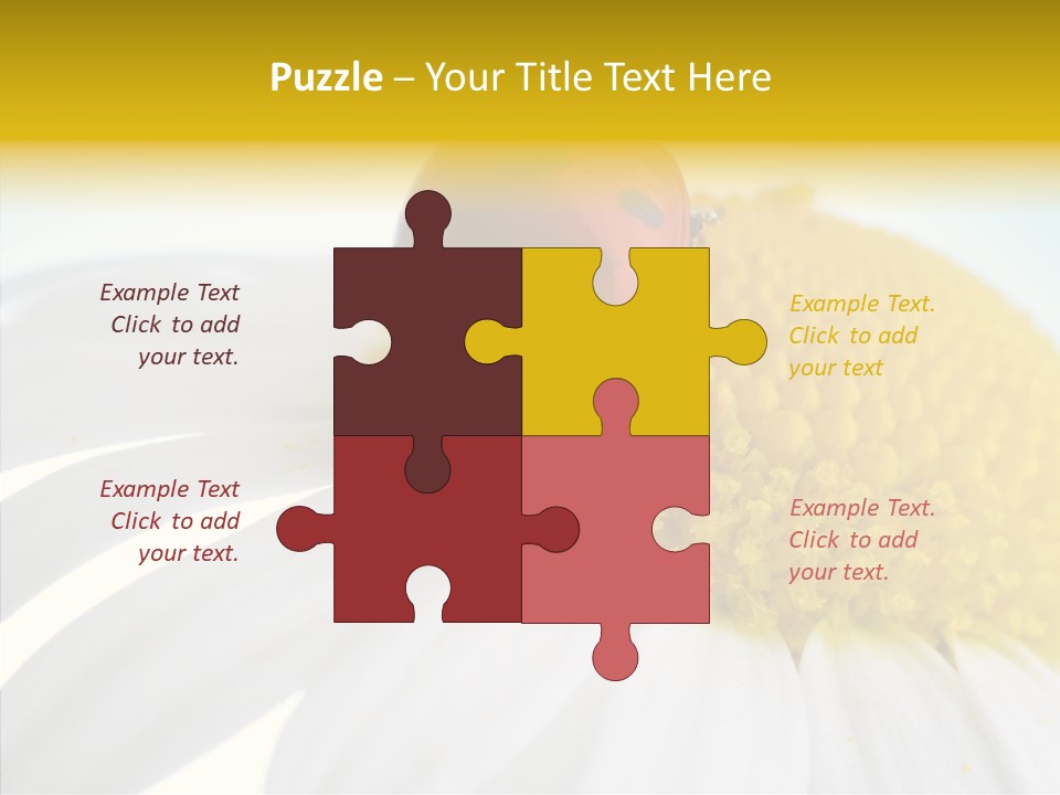 Blossom Background Insect PowerPoint Template