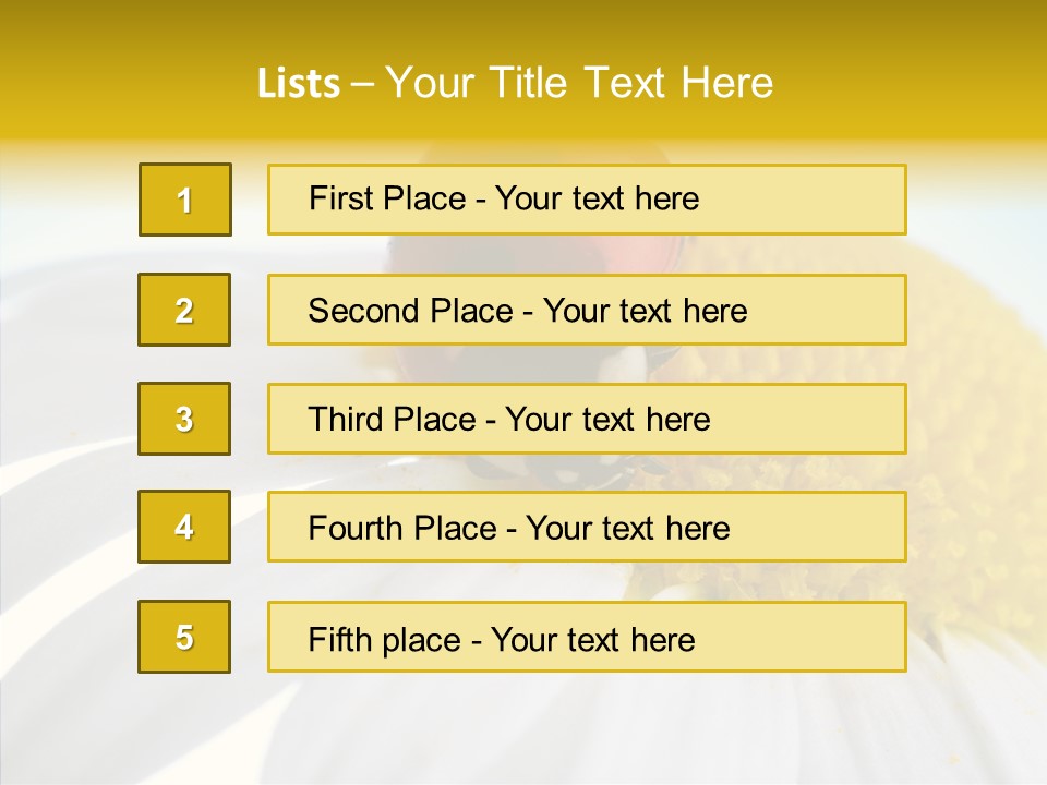 Blossom Background Insect PowerPoint Template
