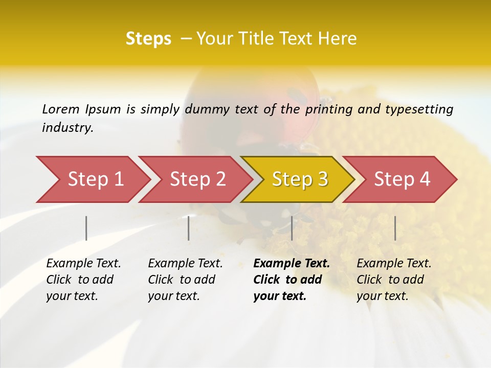 Blossom Background Insect PowerPoint Template