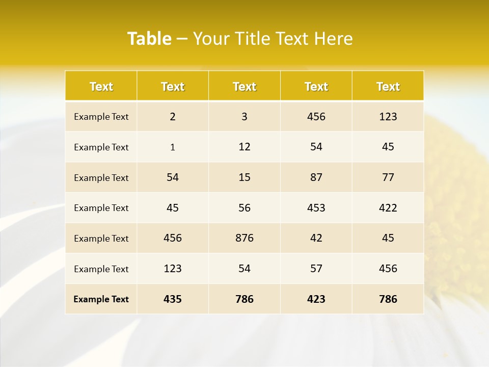 Blossom Background Insect PowerPoint Template