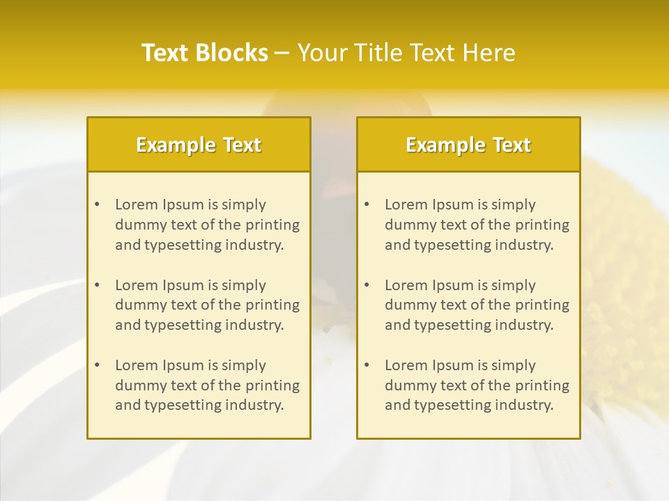 Blossom Background Insect PowerPoint Template