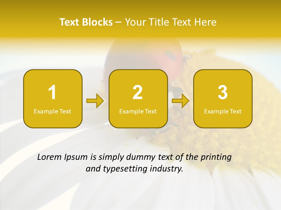 Blossom Background Insect PowerPoint Template