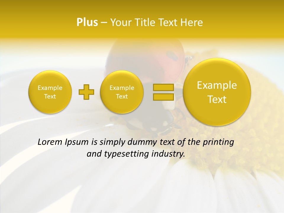 Blossom Background Insect PowerPoint Template