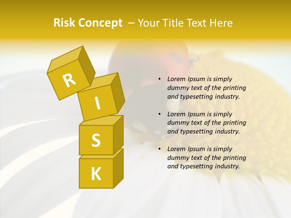 Blossom Background Insect PowerPoint Template