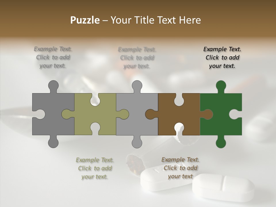 Abuse Behavior Heroin PowerPoint Template