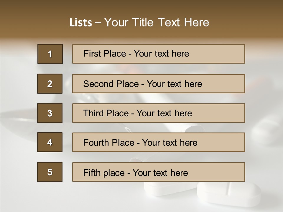 Abuse Behavior Heroin PowerPoint Template