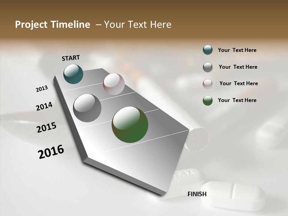 Abuse Behavior Heroin PowerPoint Template