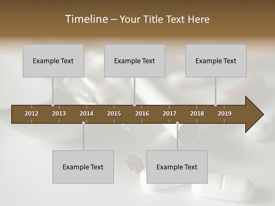 Abuse Behavior Heroin PowerPoint Template