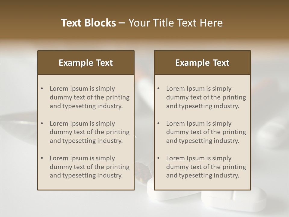 Abuse Behavior Heroin PowerPoint Template