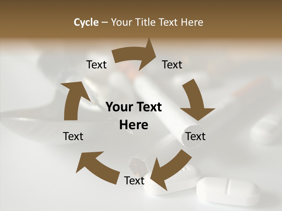 Abuse Behavior Heroin PowerPoint Template