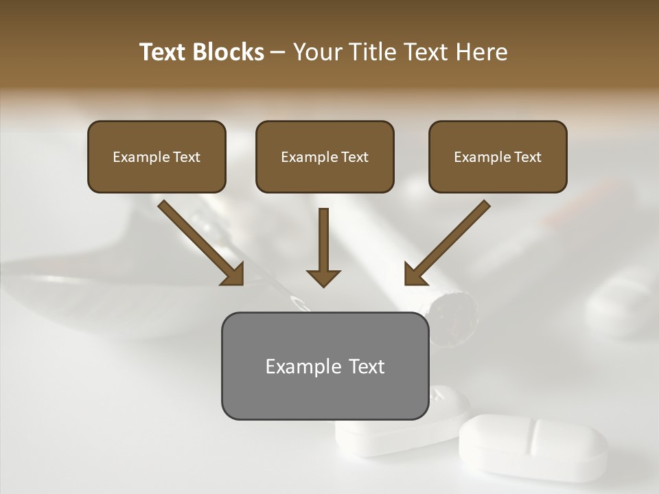 Abuse Behavior Heroin PowerPoint Template