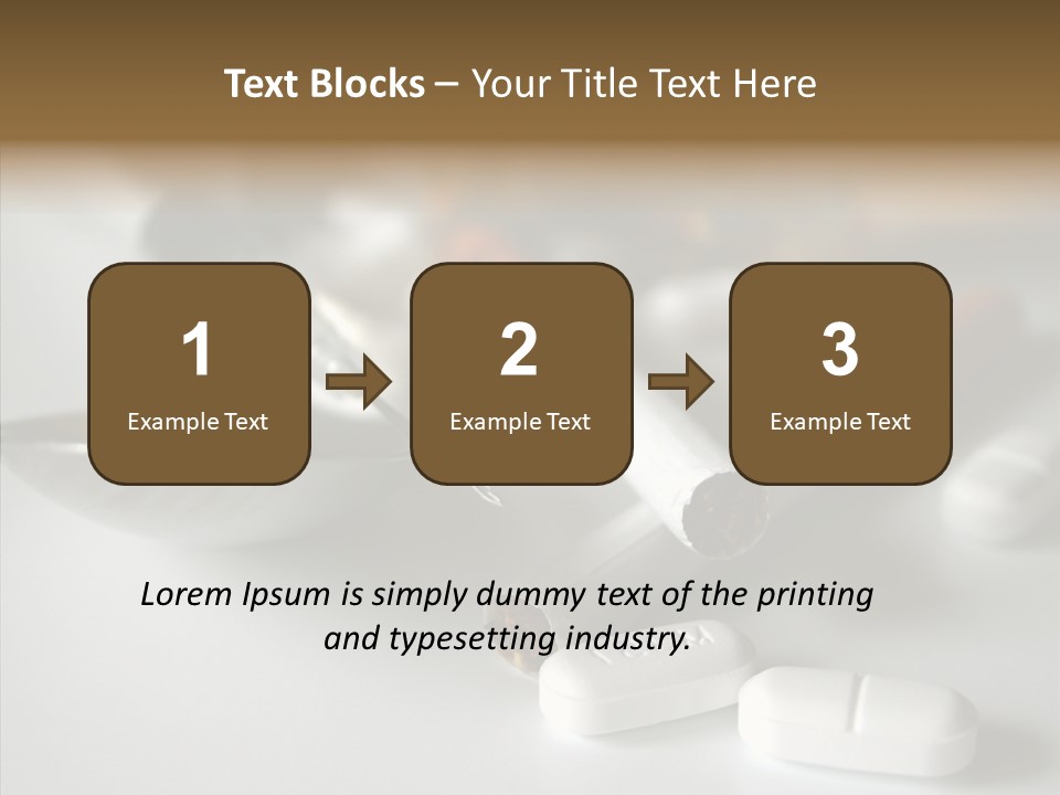 Abuse Behavior Heroin PowerPoint Template