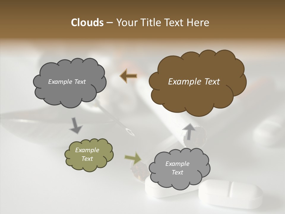 Abuse Behavior Heroin PowerPoint Template