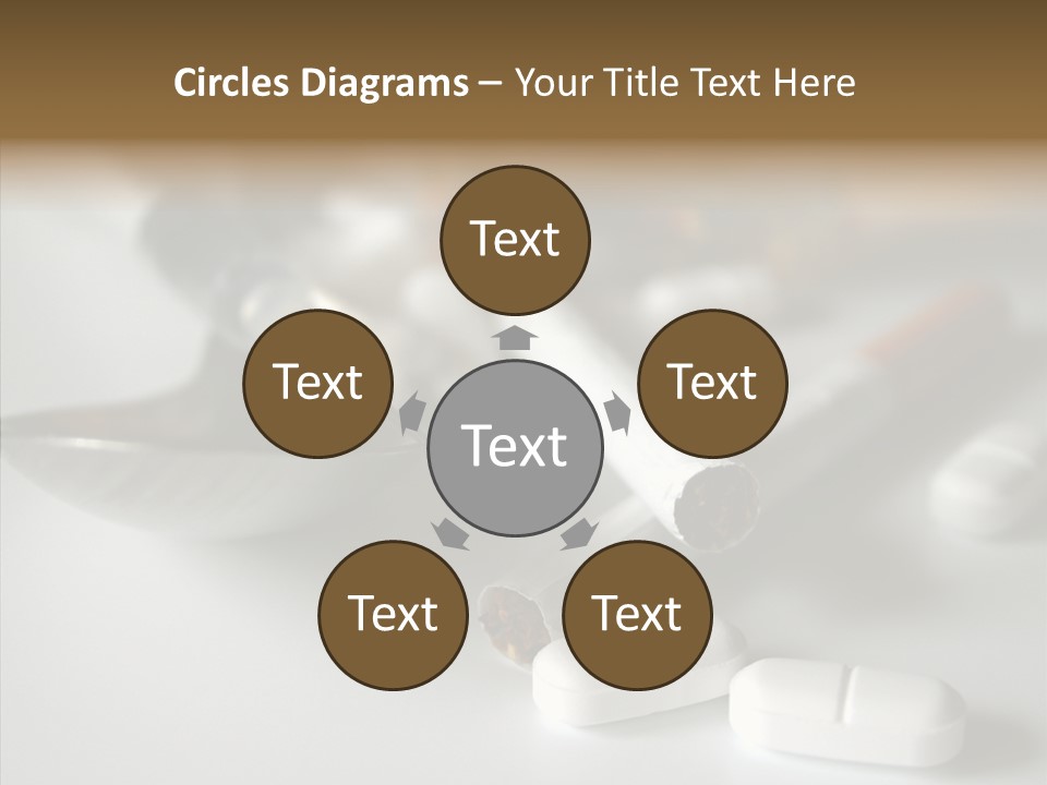 Abuse Behavior Heroin PowerPoint Template