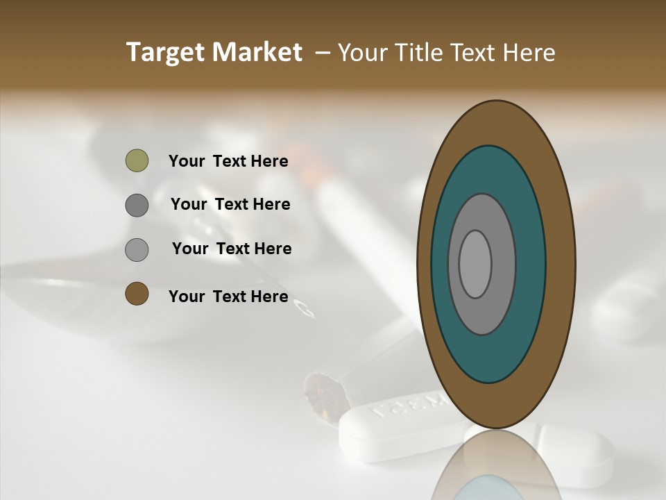 Abuse Behavior Heroin PowerPoint Template