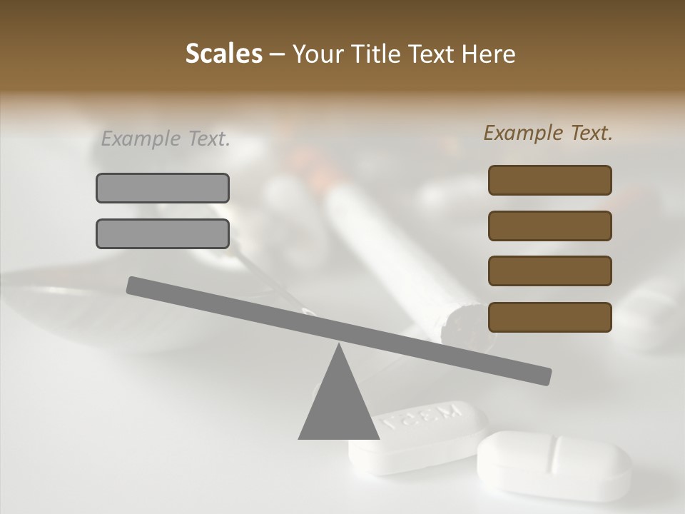 Abuse Behavior Heroin PowerPoint Template