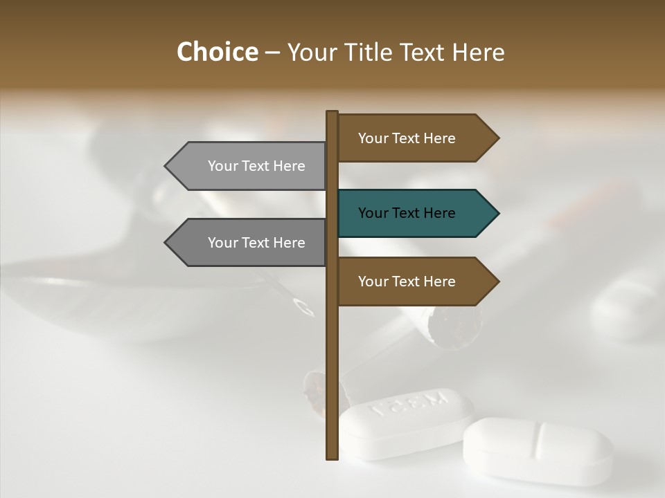 Abuse Behavior Heroin PowerPoint Template