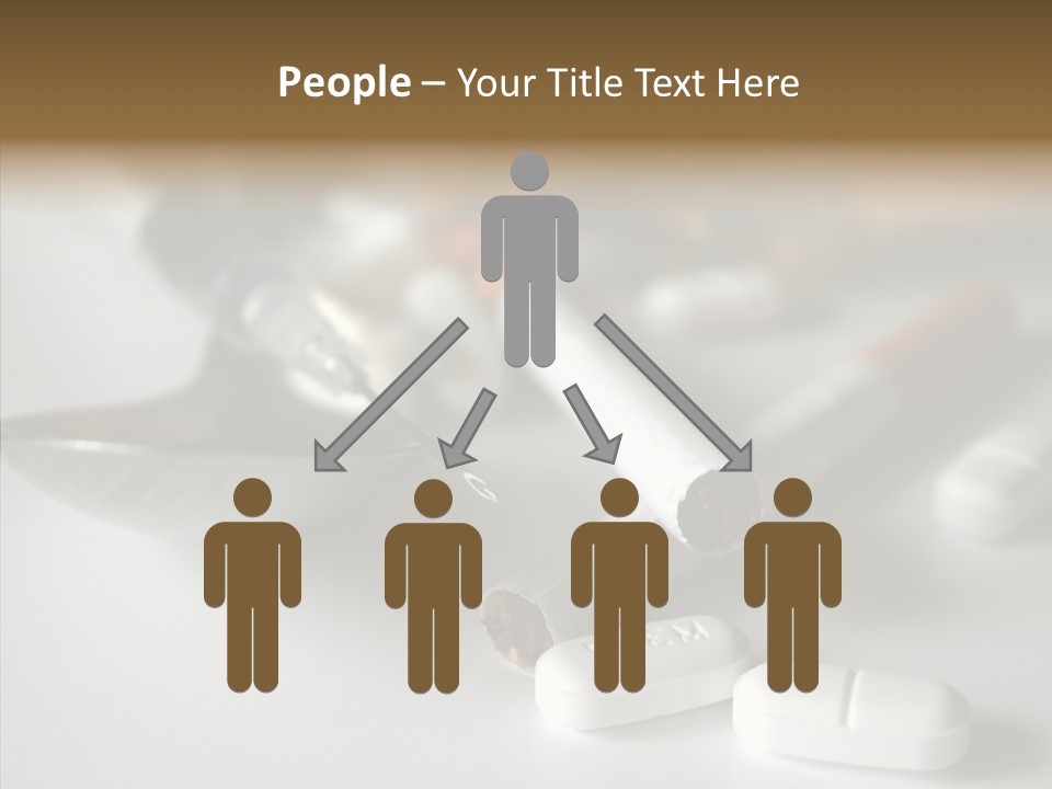 Abuse Behavior Heroin PowerPoint Template