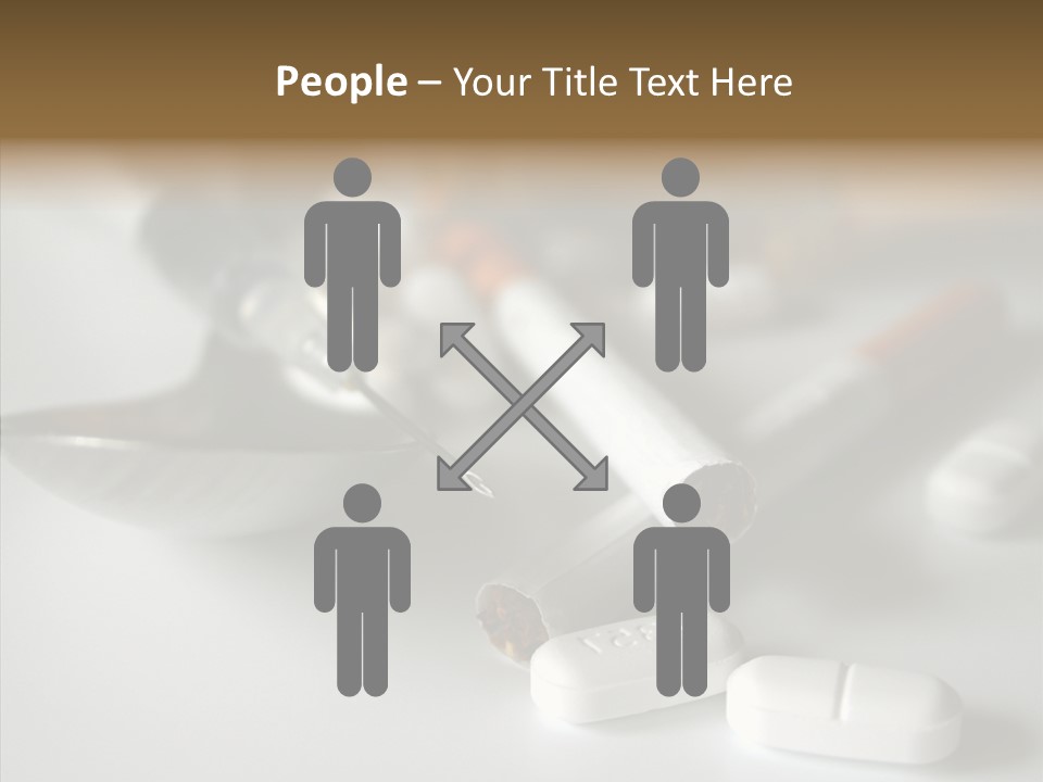 Abuse Behavior Heroin PowerPoint Template