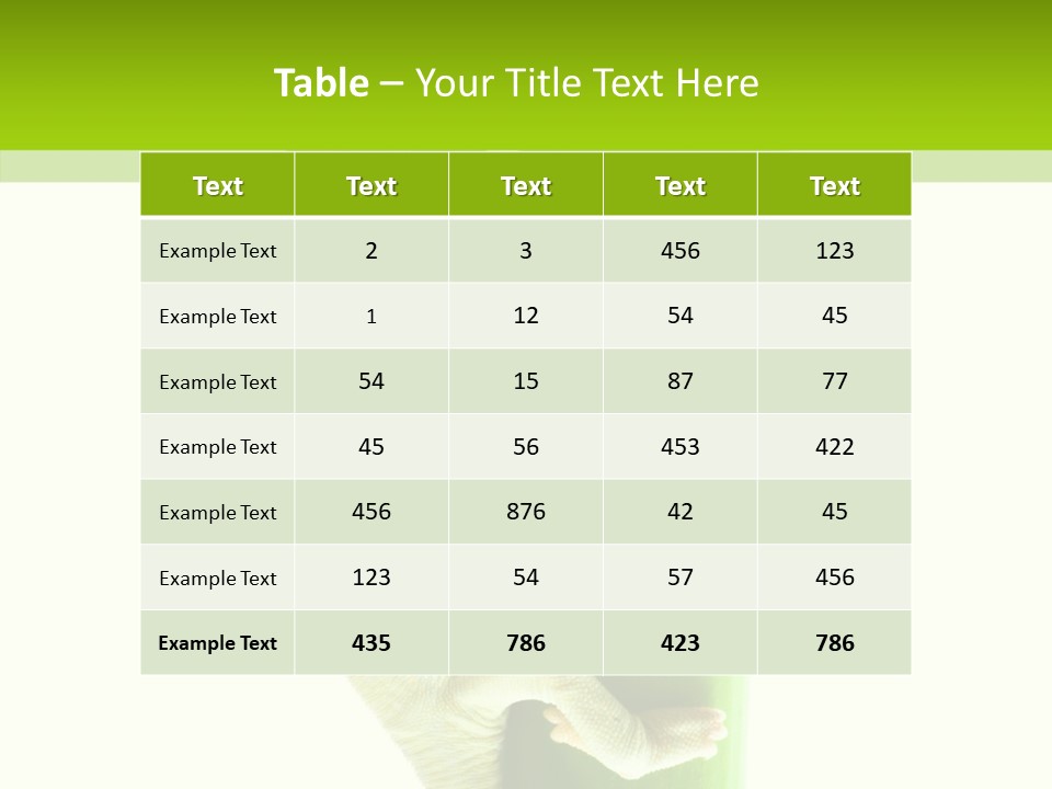 Arboricole Isolated Wild PowerPoint Template