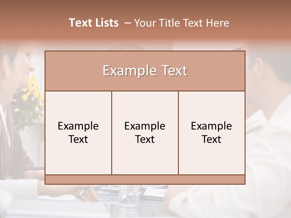 Partner Partnership Coworkers PowerPoint Template
