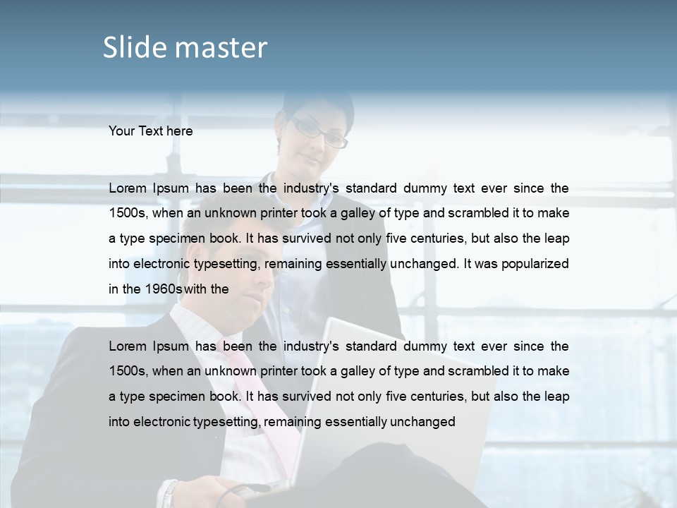 Teamwork Short Secretary PowerPoint Template