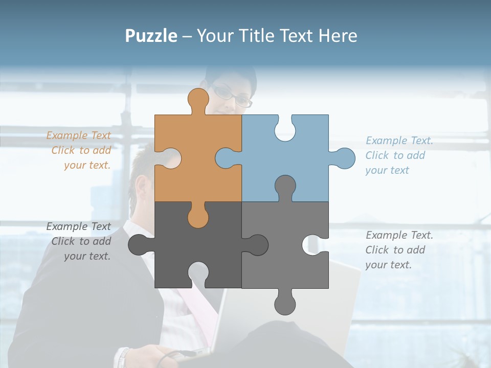 Teamwork Short Secretary PowerPoint Template
