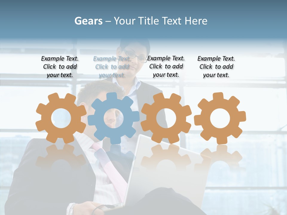 Teamwork Short Secretary PowerPoint Template