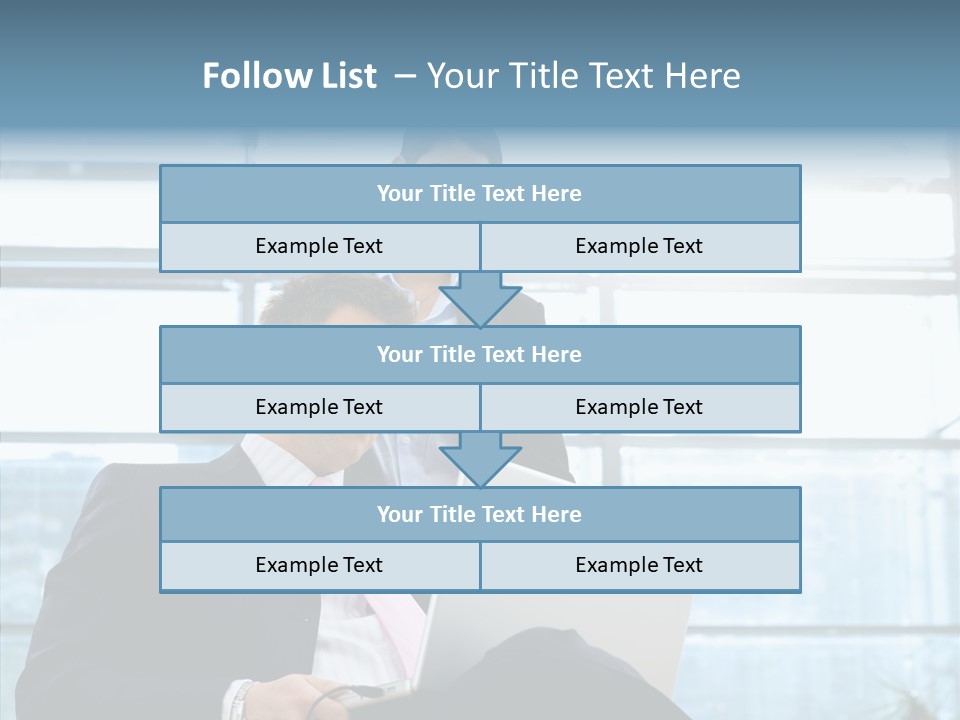 Teamwork Short Secretary PowerPoint Template