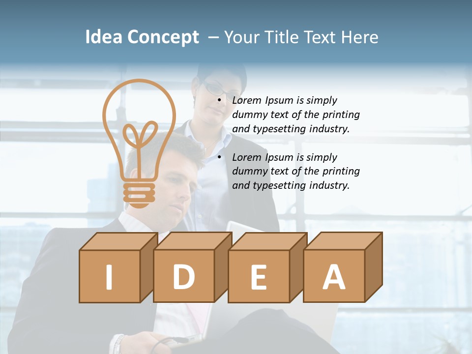 Teamwork Short Secretary PowerPoint Template