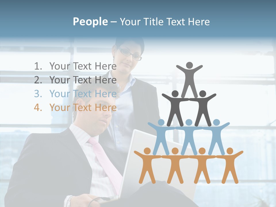 Teamwork Short Secretary PowerPoint Template