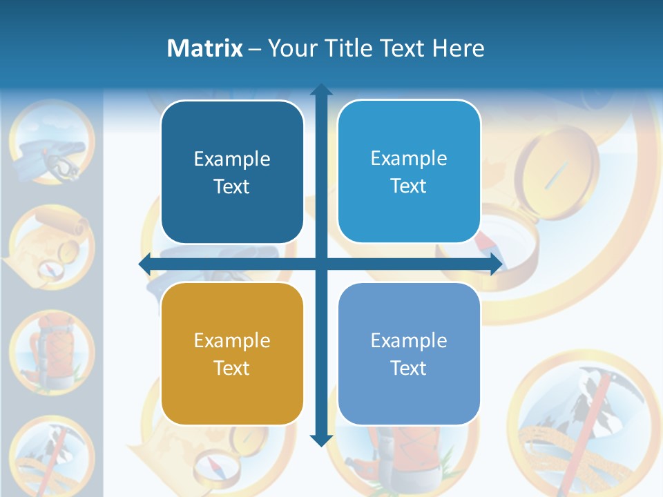 Beaches Ice Axe Peak PowerPoint Template