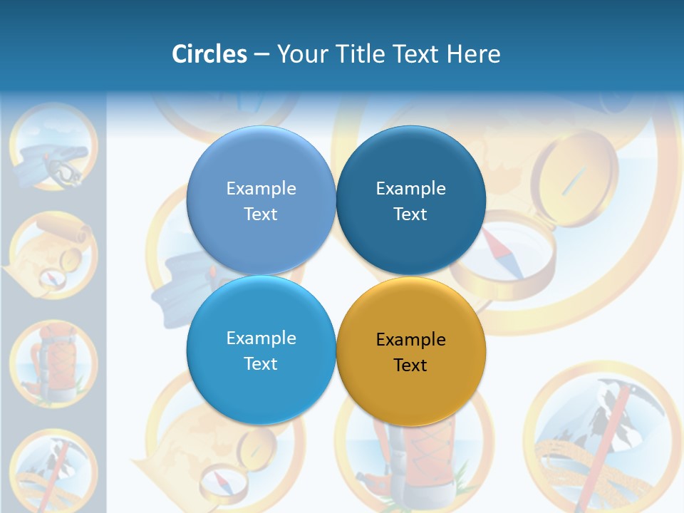 Beaches Ice Axe Peak PowerPoint Template