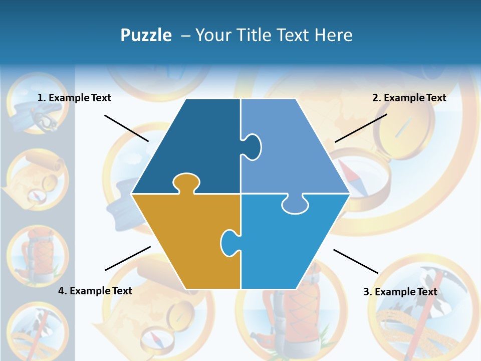 Beaches Ice Axe Peak PowerPoint Template