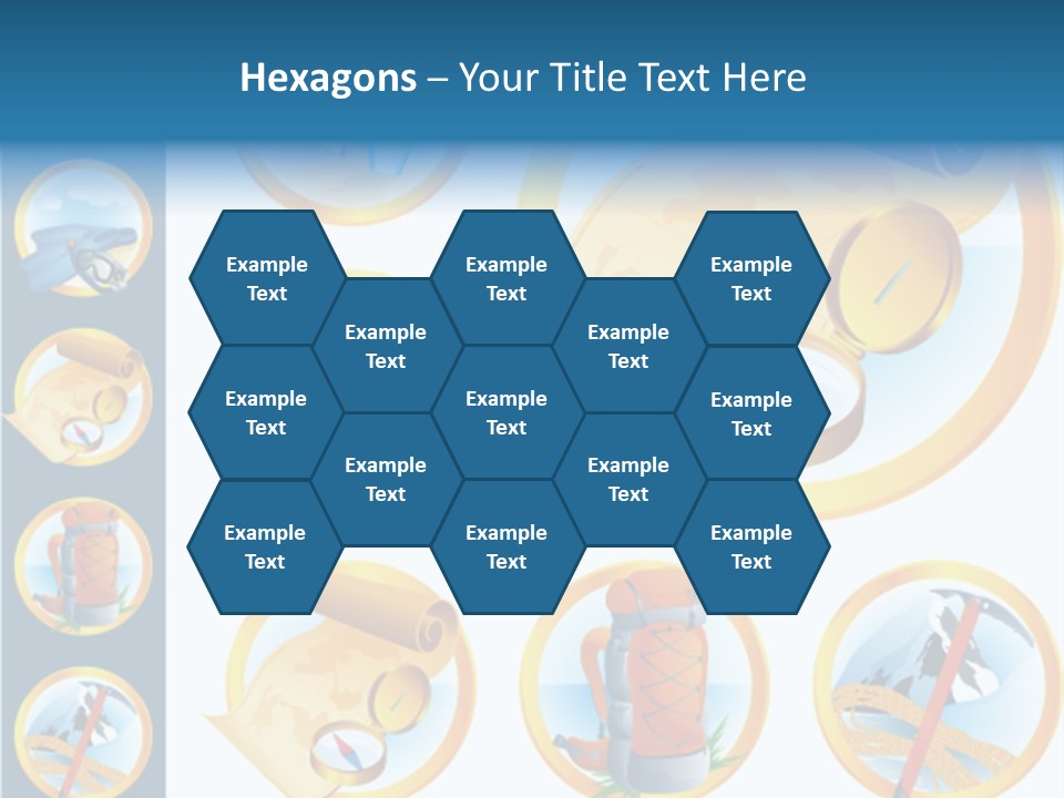 Beaches Ice Axe Peak PowerPoint Template