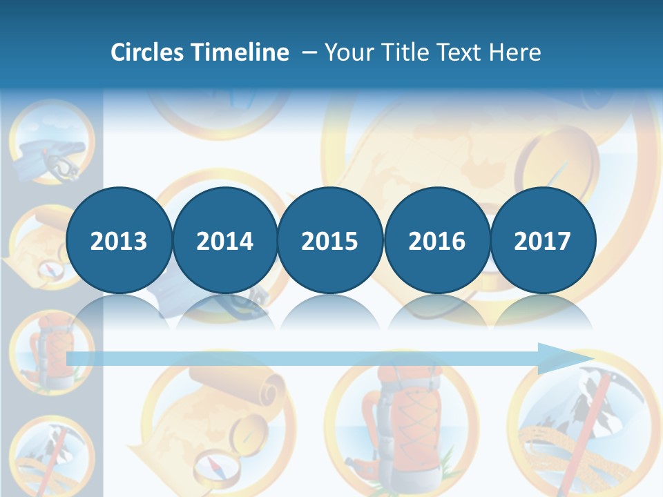 Beaches Ice Axe Peak PowerPoint Template