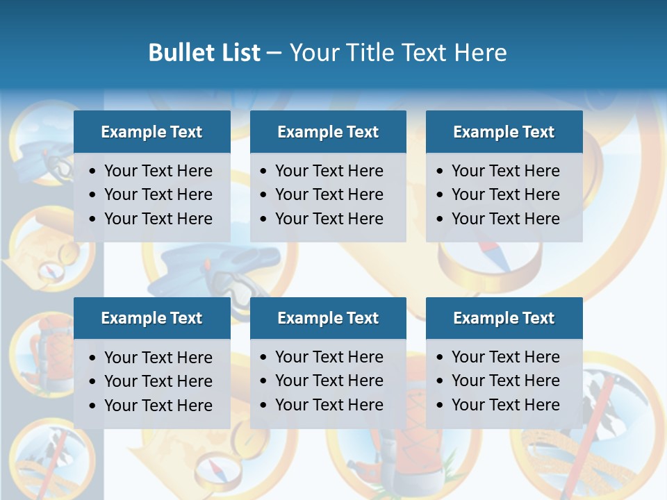 Beaches Ice Axe Peak PowerPoint Template