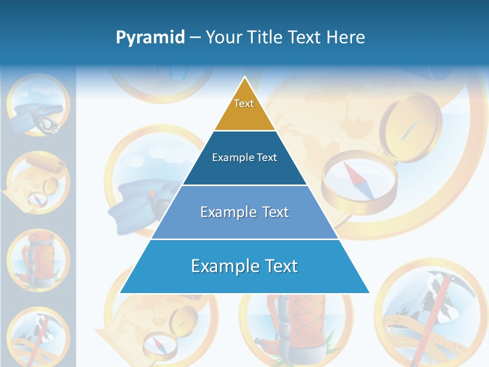Beaches Ice Axe Peak PowerPoint Template