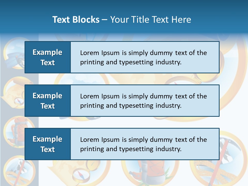 Beaches Ice Axe Peak PowerPoint Template