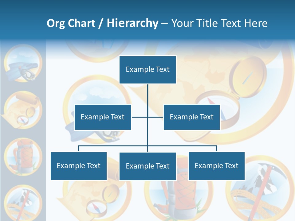 Beaches Ice Axe Peak PowerPoint Template